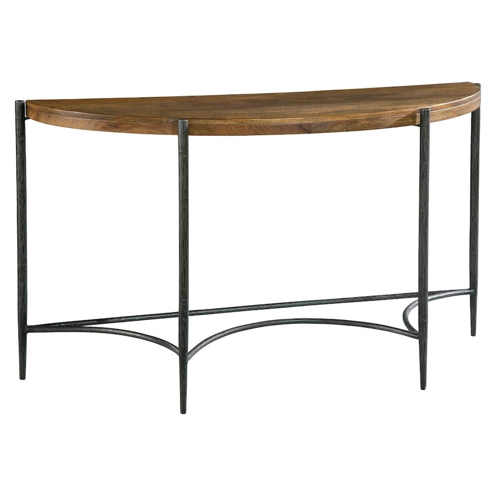 Solid Wood Demilune Accent Table - Hekman