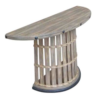 Solid Wood Demi Lune Accent Table - Hekman