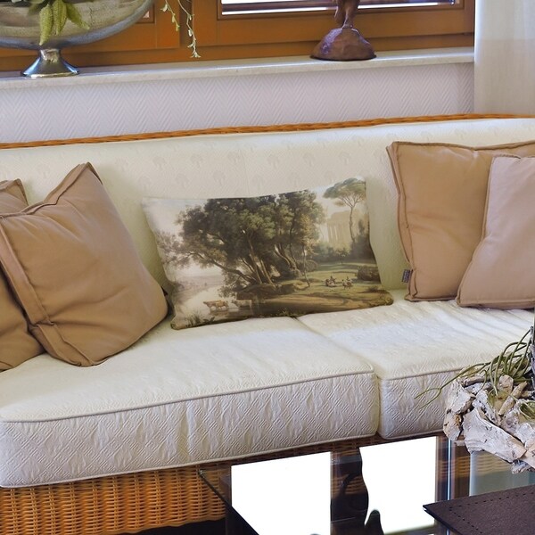 Italian Landscape Lumbar Pillow