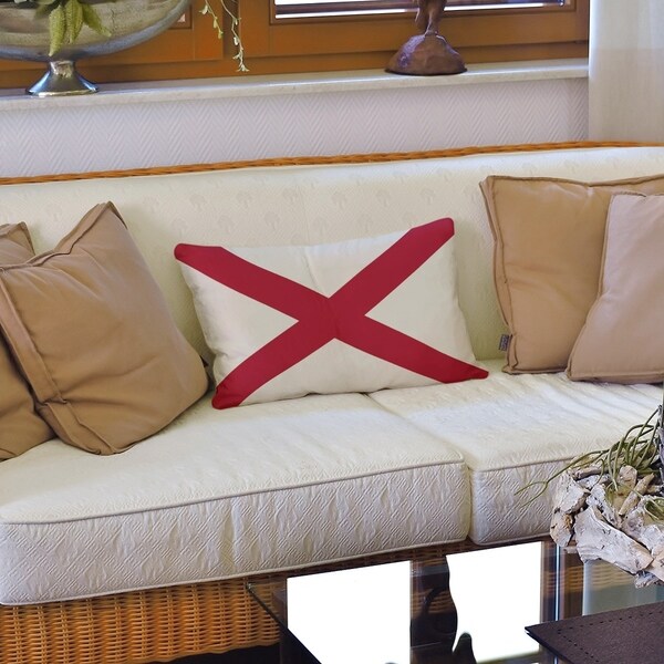 Alabama Flag Lumbar Pillow