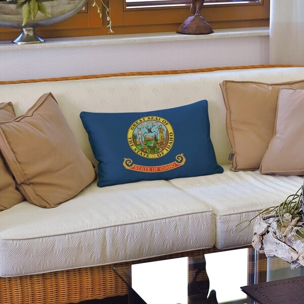 Idaho Flag Lumbar Pillow