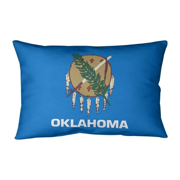 Oklahoma Flag Lumbar Pillow - On Sale - Bed Bath & Beyond - 28384359