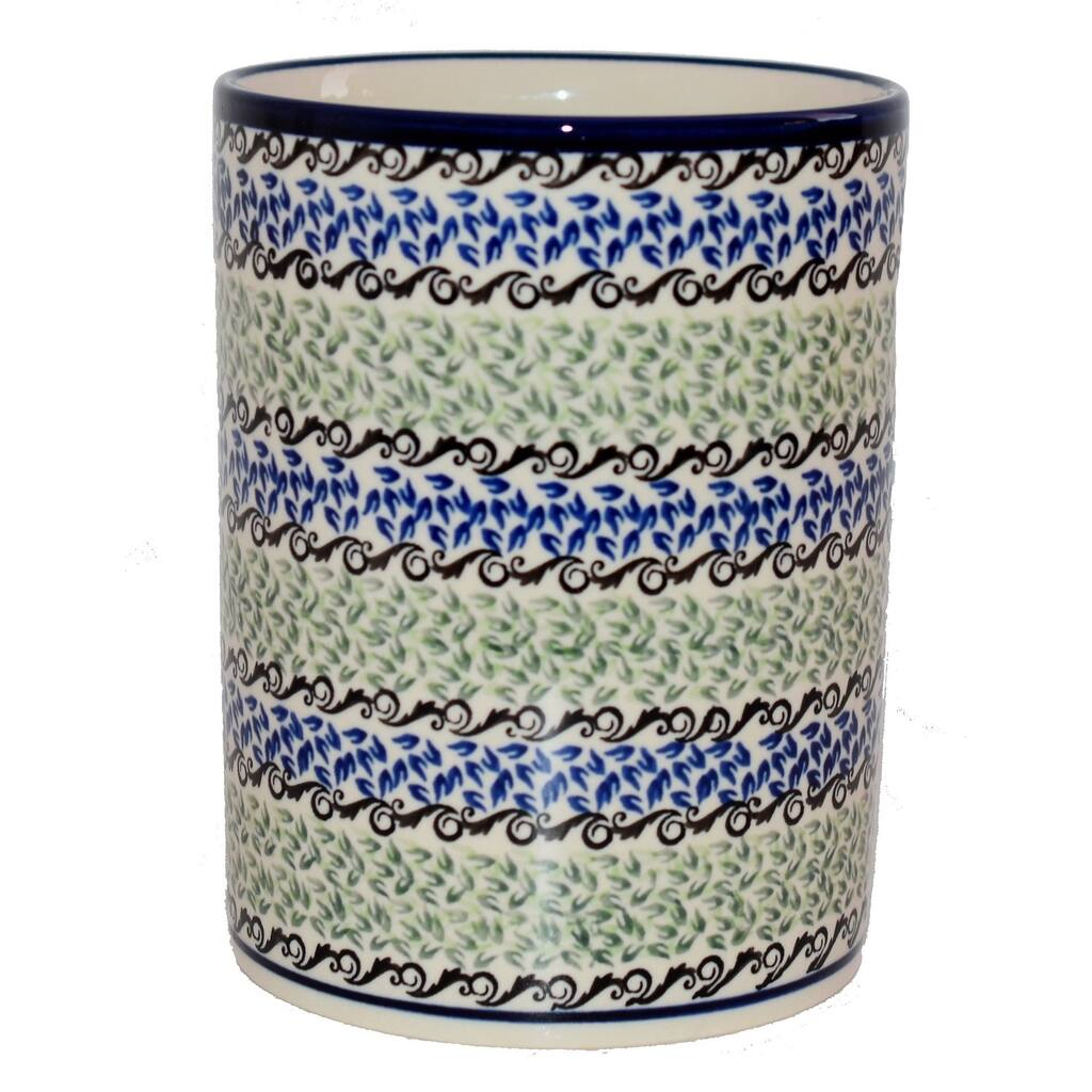 Handmade 7" Utensil Jar and Bottle Chiller Pottery (Poland)