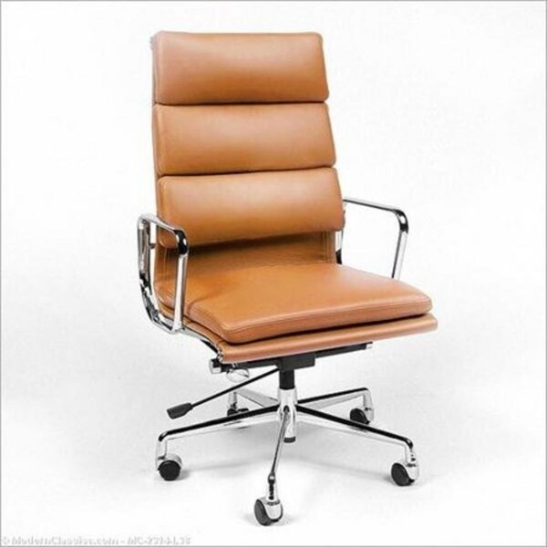 Tan Highback Office chair Double Padded - Overstock - 28384962
