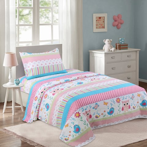 MarCielo Bed Sheets for Kids Twin Sheets for Girls Boys Children