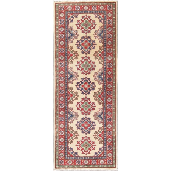Kazak Oriental Hand Knotted Wool Pakistani Rug - 5'11" x 2'3" Runner