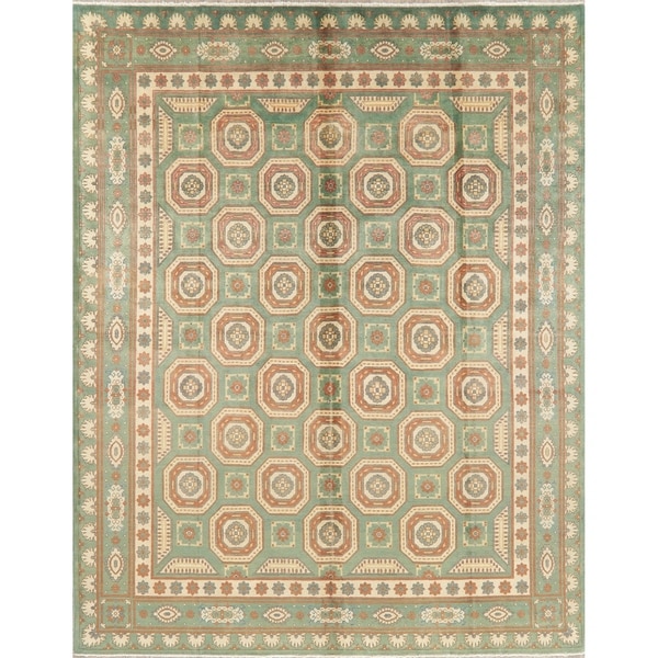 Kazak Oriental Hand Knotted Wool Pakistani Area Rug - 10'2" x 8'1"