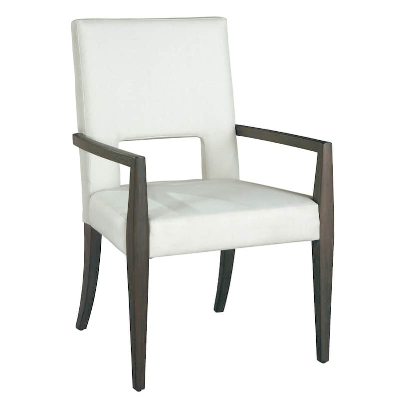 Solid Wood Upholstered Arm Dining Chair - Edgewater