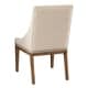 preview thumbnail 2 of 0, Ivory Upholstered Solid Wood Sling-arm Dining Chair