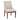 Ivory Upholstered Solid Wood Sling-arm Dining Chair