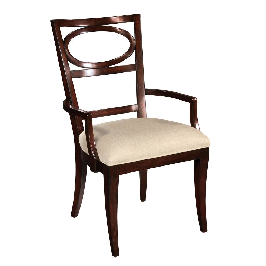 Solid Wood Arm Chair Oval Back Dining - Central Park