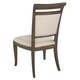 preview thumbnail 2 of 0, Solid Wood Ivory Upholstered Side Dining Chair