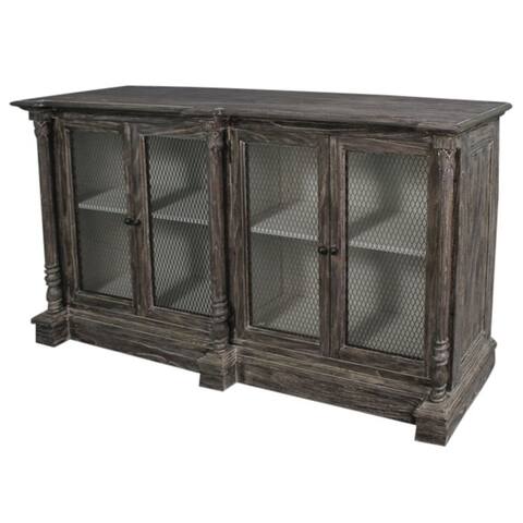 Solid Wood Buffet with Wire Doors - Hekman