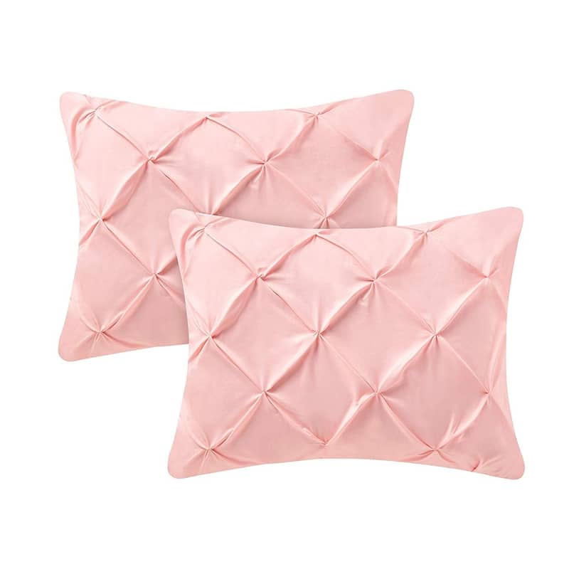 Pin Tuck Standard Sham (2-Pack) - Rose Quartz