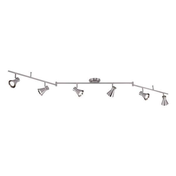 Shop Alto 6 Light Led Brushed Nickel Swing Arm Ceiling Spot Light