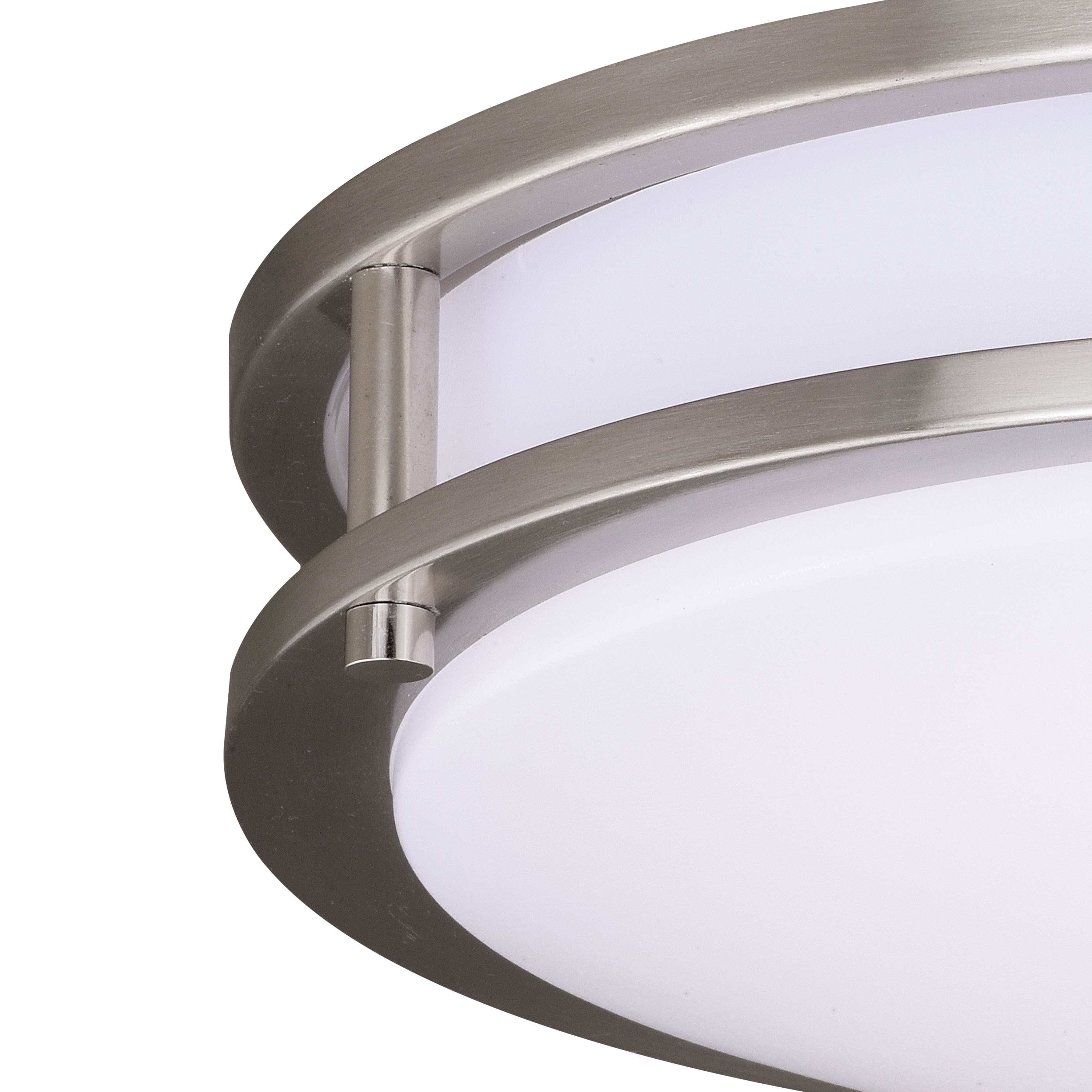 Horizon 15 75 In W Led Satin Nickel Flush Mount Ceiling Light Satin Nickel Flush Mount Ceiling Light