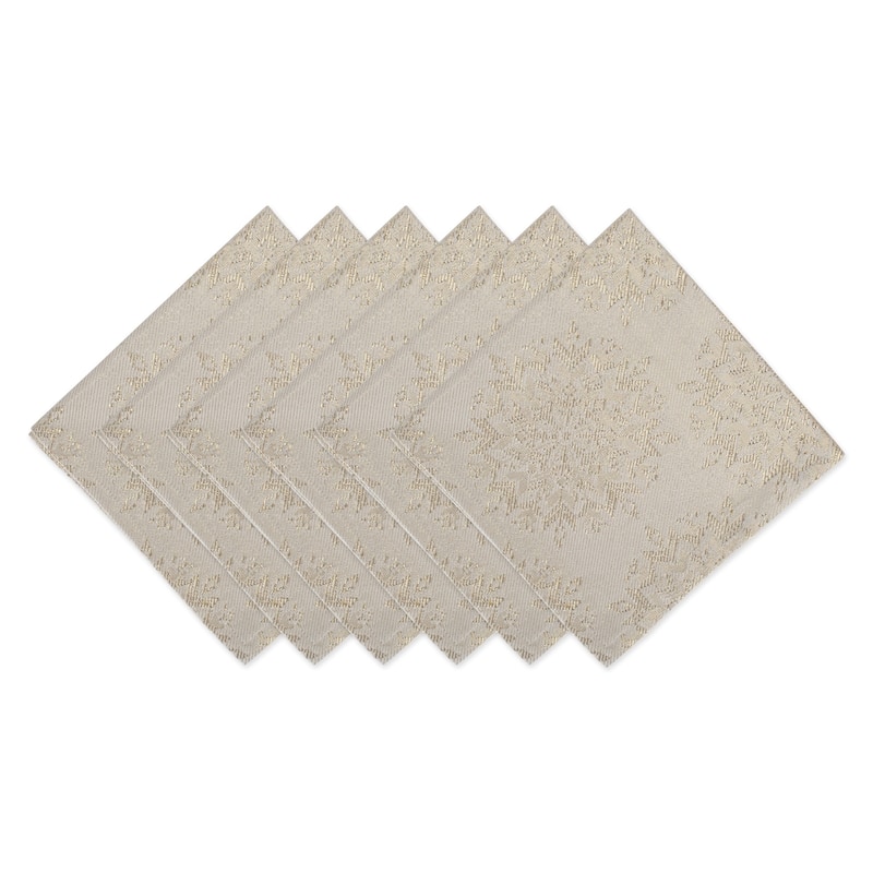DII Winter Sparkle Napkin (Set of 6) - Winter Jacquard