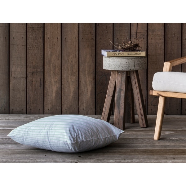 CLASSIC STRIPE MINT Floor Pillow By Kavka Designs