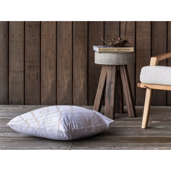 MODERN OGEE TAN Floor Pillow By Kavka Designs