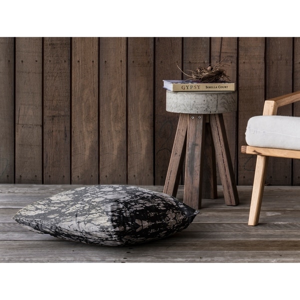 MARBLE BLACK SMALL Floor Pillow By Kavka Designs