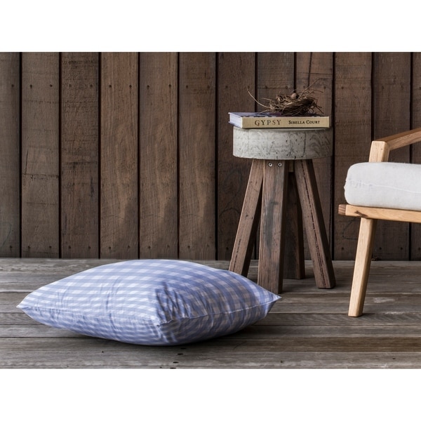 SERENE GINGHAM DREAM Floor Pillow By Kavka Designs