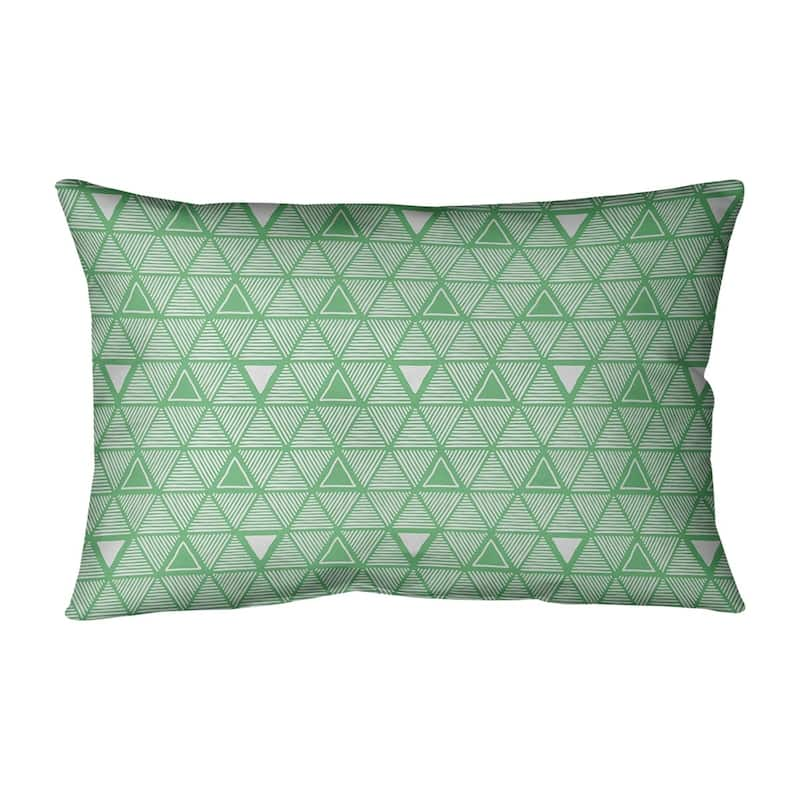 Classic Hand Drawn Triangles Lumbar Pillow