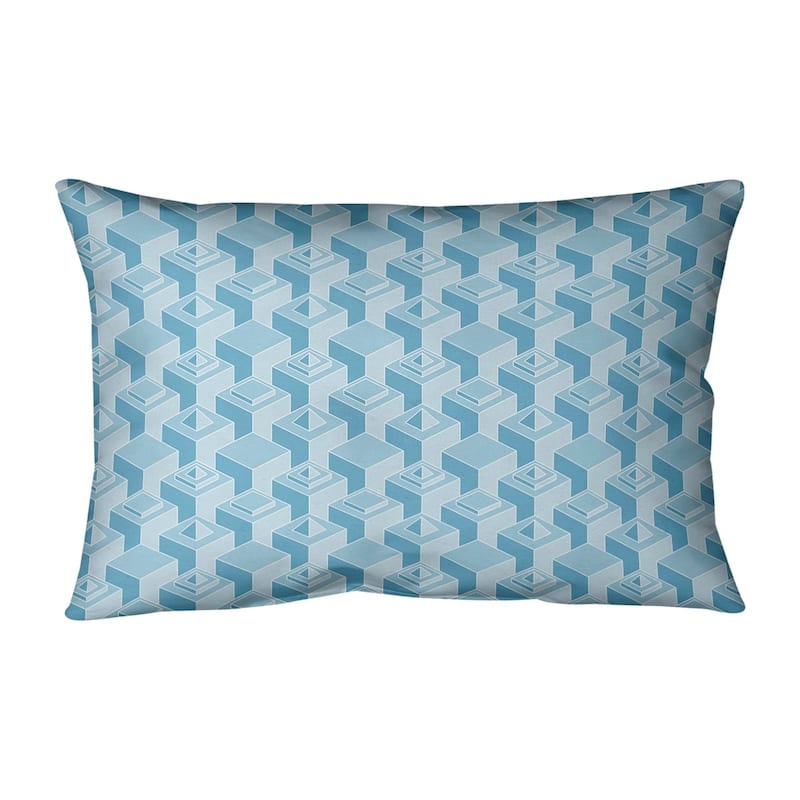 Classic Skyscrapers Pattern Lumbar Pillow