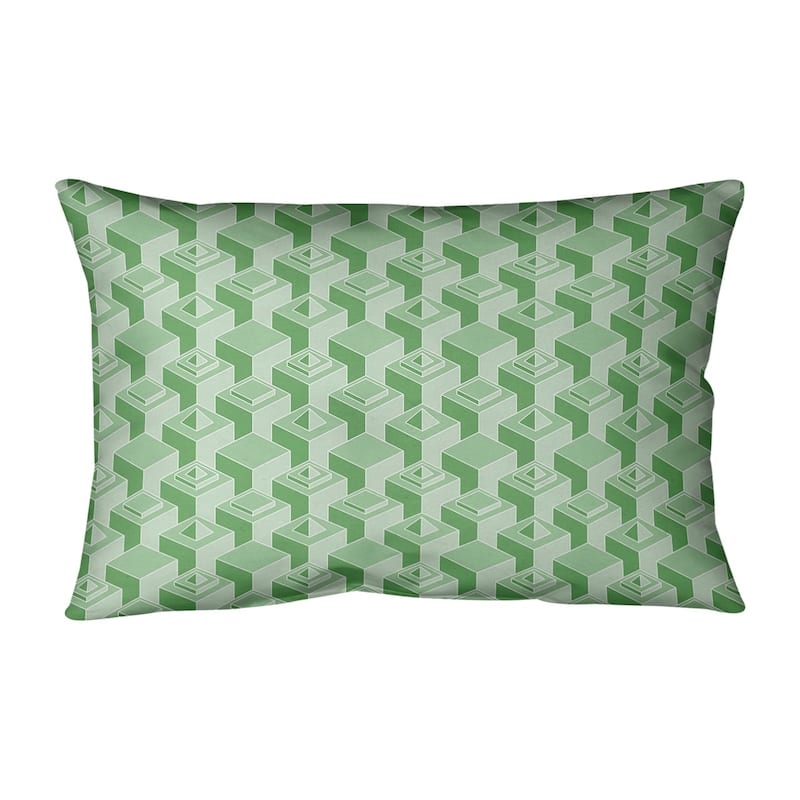 Classic Skyscrapers Pattern Lumbar Pillow