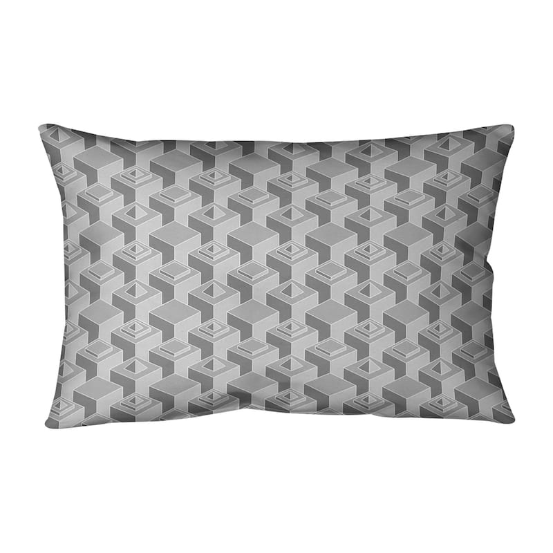 Classic Skyscrapers Pattern Lumbar Pillow