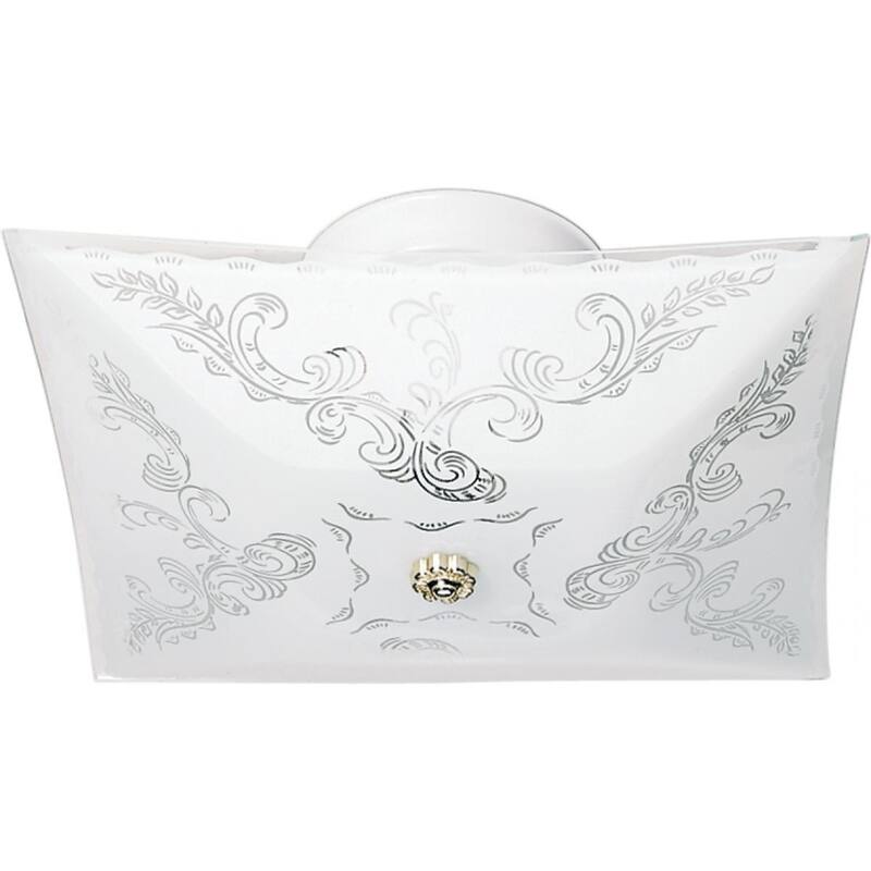 2-Light Square Ceiling Flush