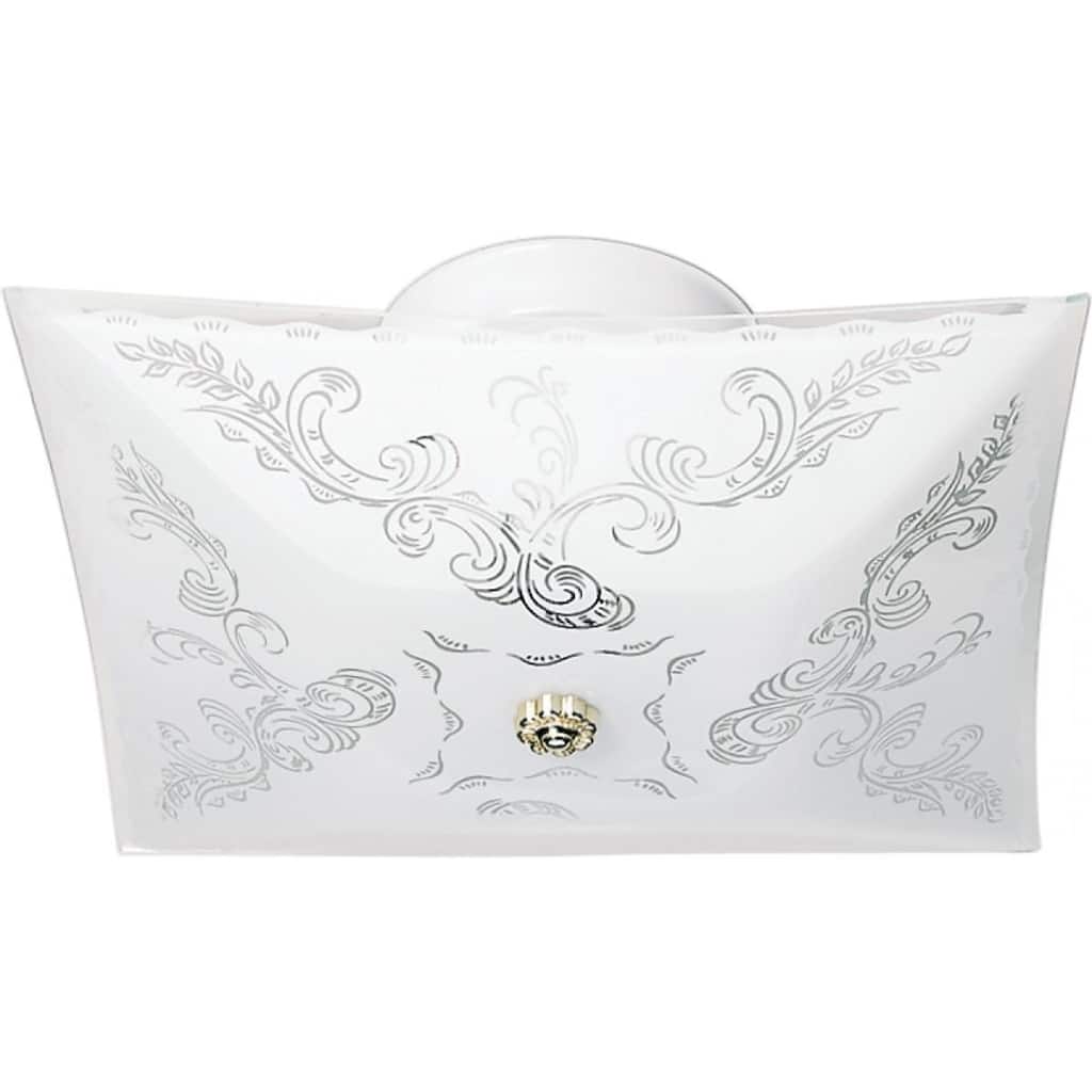 2-Light Square Ceiling Flush