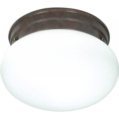 1-Light 8 In. Mushroom Flush