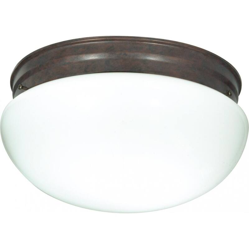 2-Light 12 In. Mushroom Flush