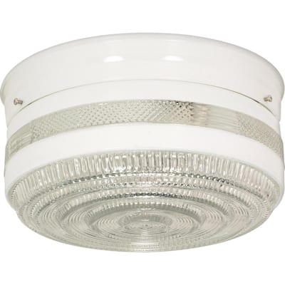 2-Light Large Flush Mount Drum