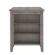 Brandi Grey Counter Height Table with Side Storage by iNSPIRE Q Classic - Thumbnail 4