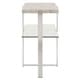preview thumbnail 5 of 6, Azel Marble-top Chrome Framed Sofa Table by iNSPIRE Q Modern