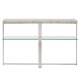 preview thumbnail 4 of 6, Azel Marble-top Chrome Framed Sofa Table by iNSPIRE Q Modern