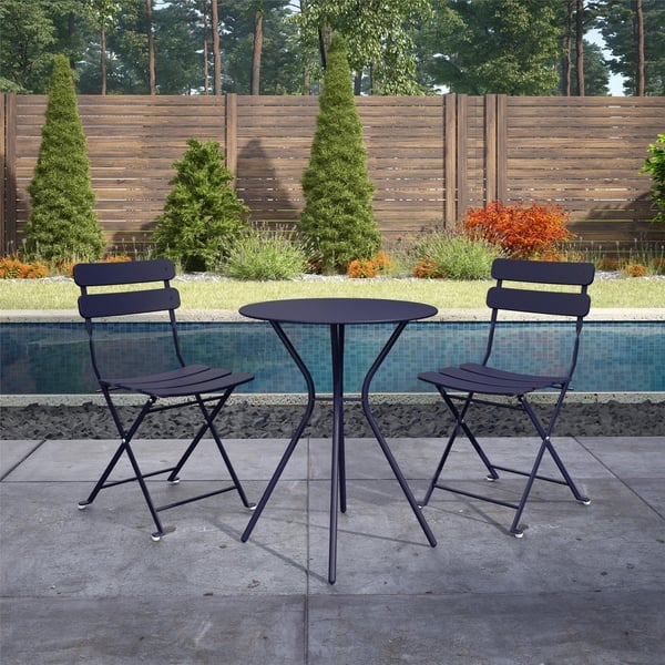 slide 1 of 17, COSCO Outdoor Living 3 Piece Bistro Set with 2 Folding Chairs