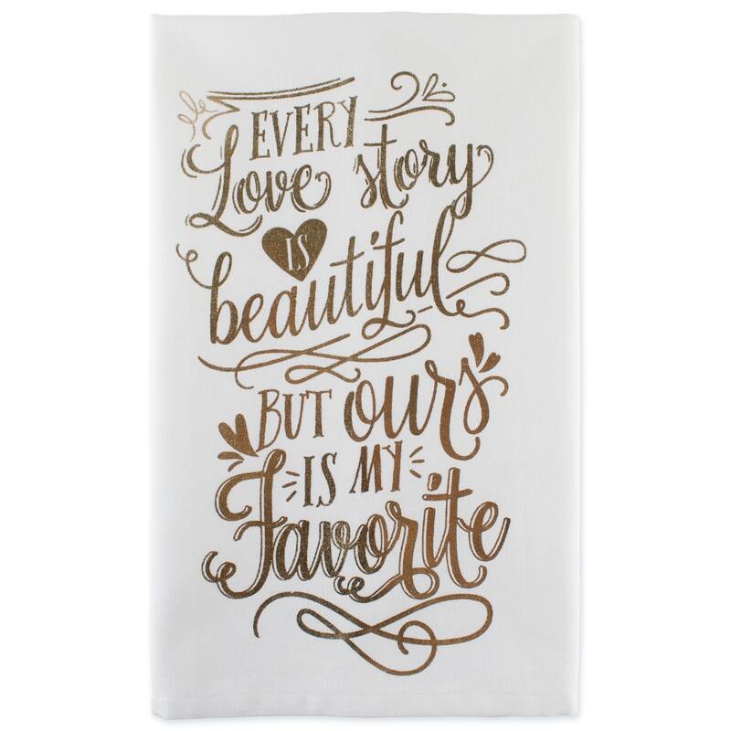 DII Wedding Themed Embellished Dishtowel Set