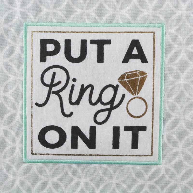 DII Wedding Themed Embellished Dishtowel Set