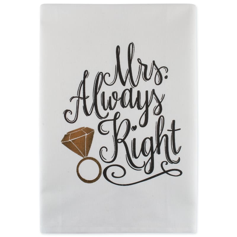 DII Wedding Themed Embellished Dishtowel Set