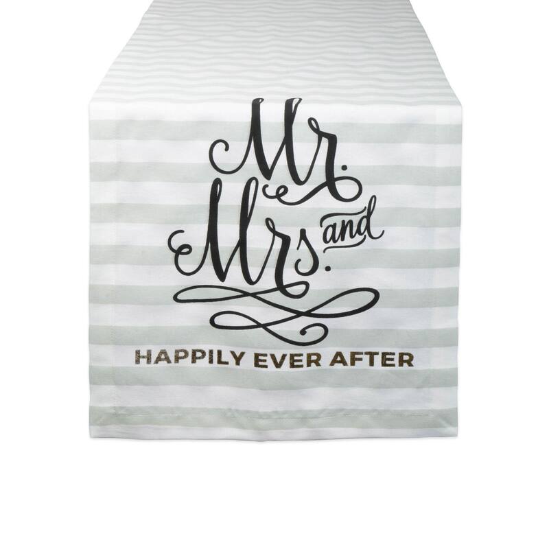 DII Wedding Themed Table Runner - Mr. & Mrs.