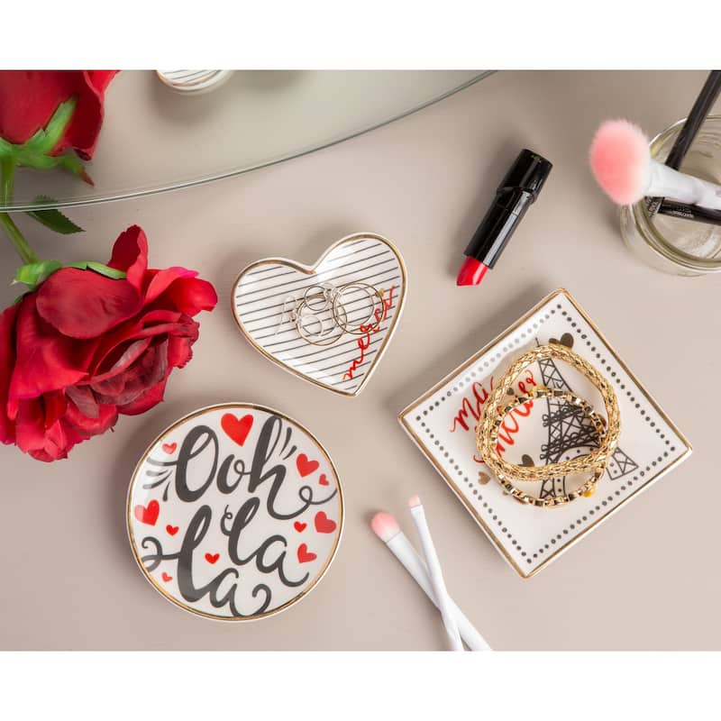 DII I Love Paris Catchall (Set of 3) - Assorted Set of 3