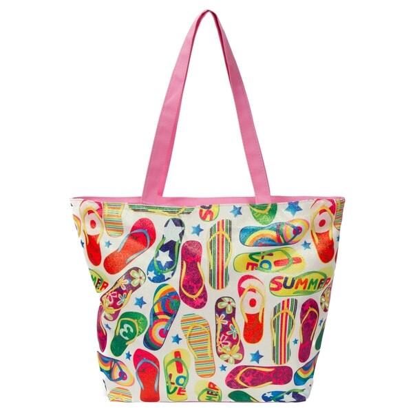 【PORTERNA】Ready glitter tote bag Glitter Tote Bag, Flip Flop Tote Bag - Bed Bath & Beyond