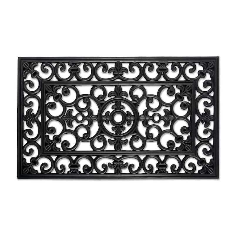 DII Rubber Doormat - Scroll
