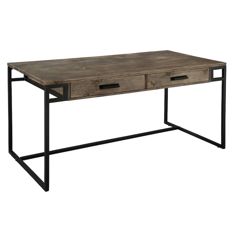 Solid Wood Two-drawer Writing Office Desk - Hekman