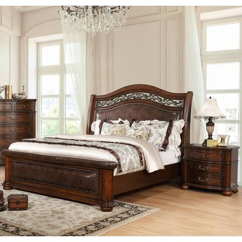 buy eastern king size faux leather bedroom sets online at