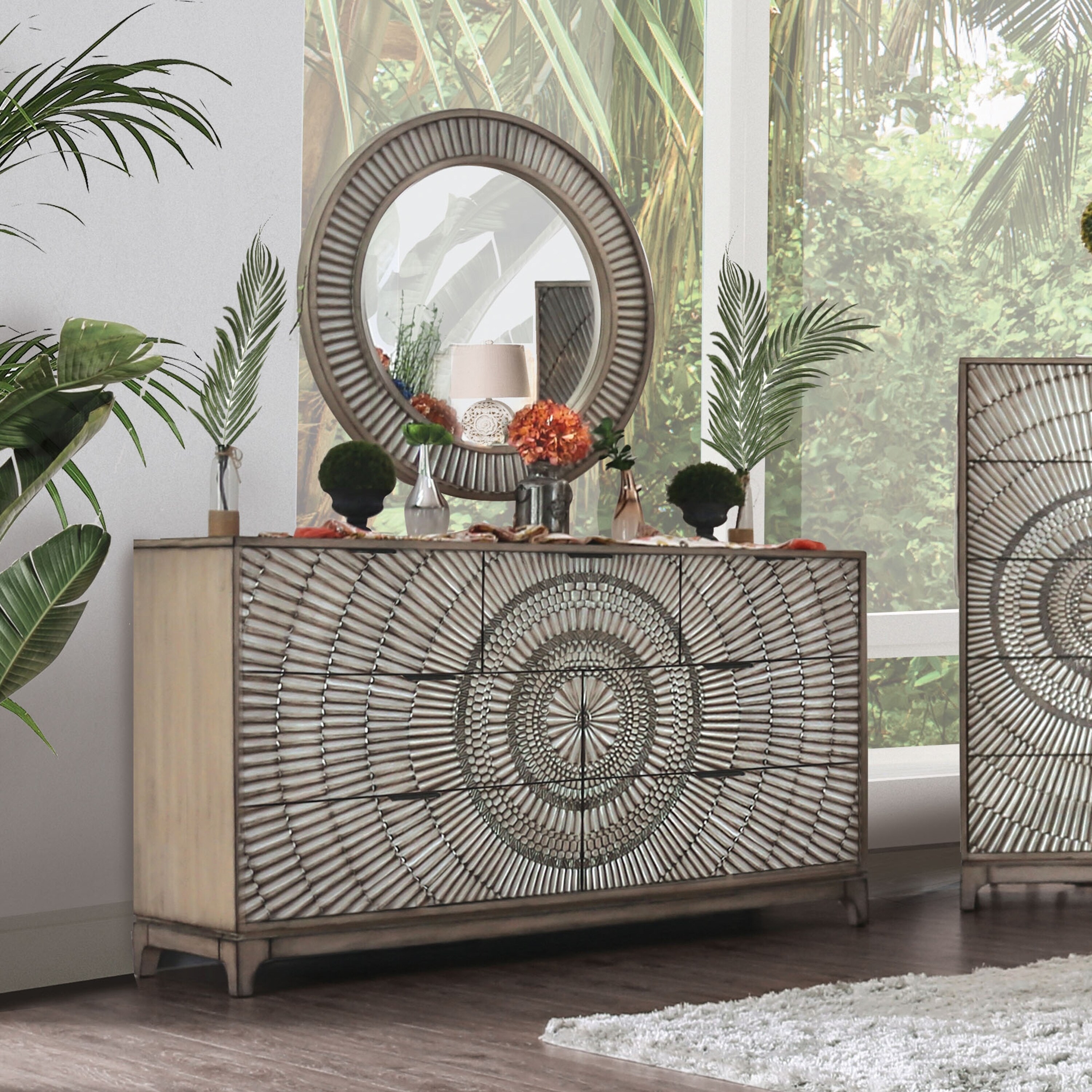 Shop The Curated Nomad Levant Antique Grey 2 Piece Dresser And