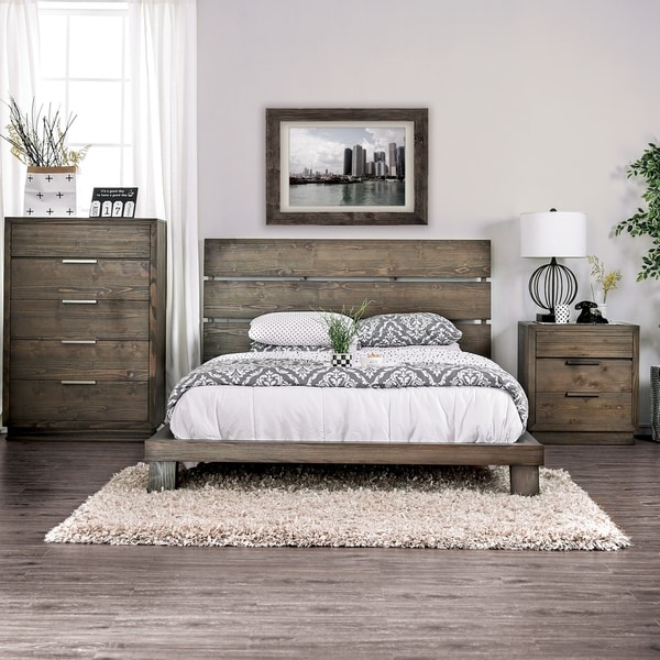 Shop The Curated Nomad Annika Rustic Walnut 3 Piece Bedroom