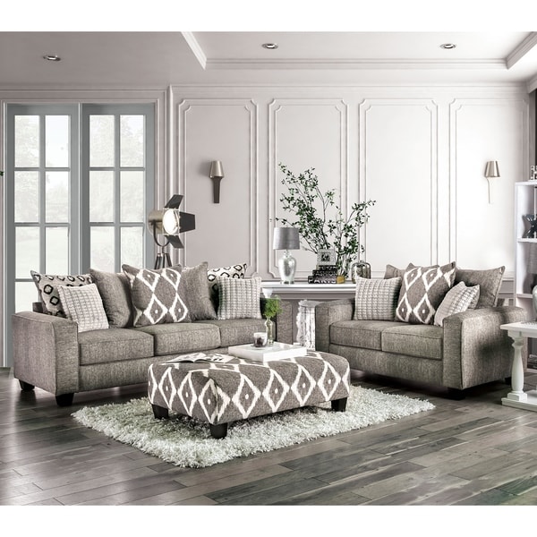 Shop Copper Grove Myrnohrad Contemporary Grey 3-piece Living Room Set